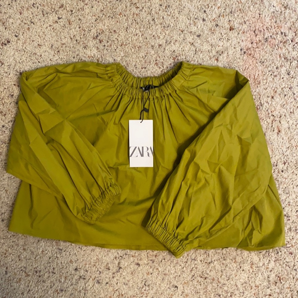 Zara oversized crop top, sz M